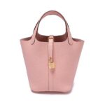Túi Hermes Picotin 18 Sakura Pink TC Leather GHW Hồng Da Nhập đẹp mắt
