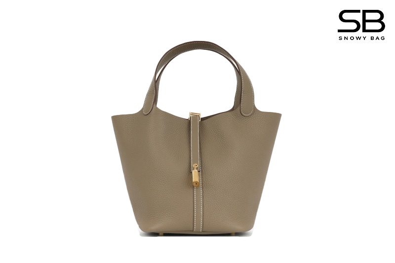 Túi Hermes Picotin MM 22 Etoupe TC GHW sang trọng và tinh tế