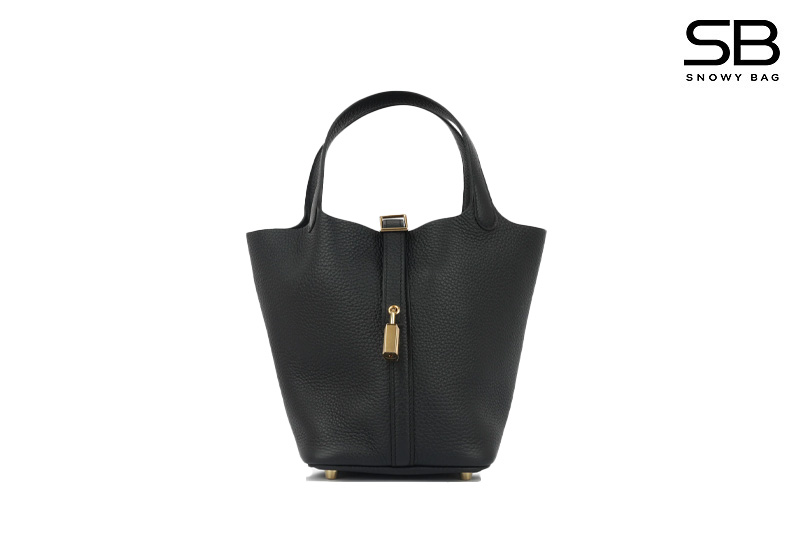 Túi Hermes Picotin PM 18 Noir TC GHW sang trọng và đẳng cấp