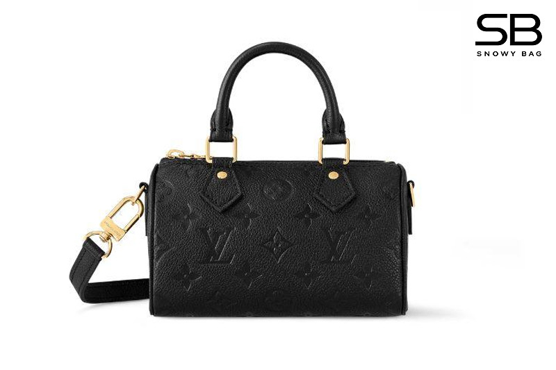 Túi LV Nano Speedy Monogram Empreinte Black M82450 Màu Đen sang trọng