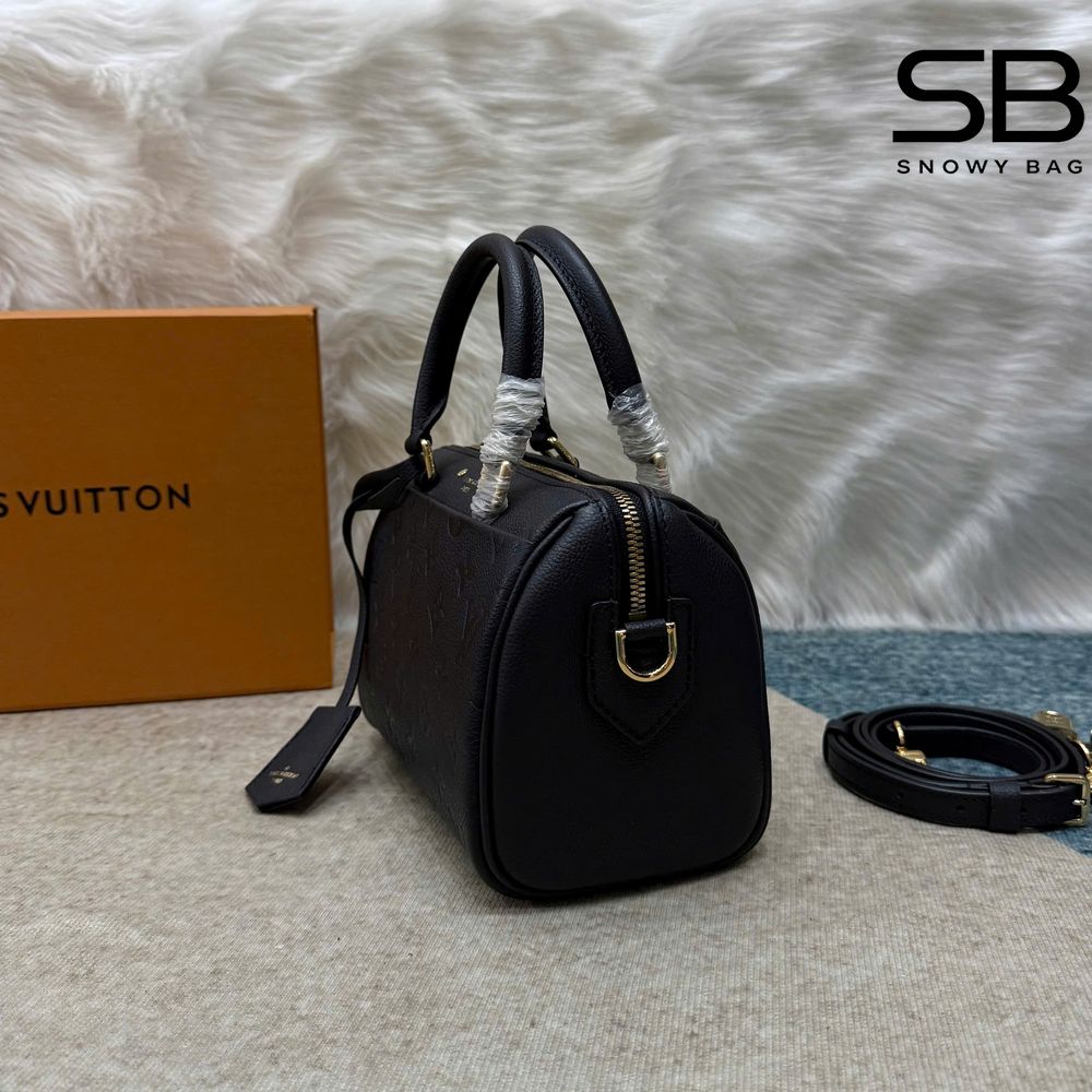 Túi LV Nano Speedy Monogram Empreinte Black M82450 màu đen sang trọng