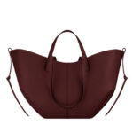 Túi Polene Cyme Edition Textured Black Cherry Màu Đỏ - hình 1