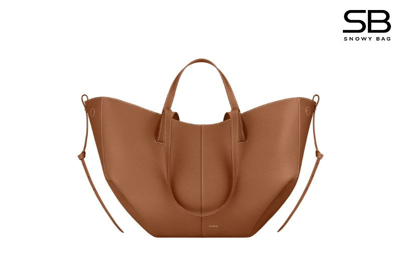 Túi Polene Cyme Edition Textured Camel Màu Nâu - hình 1