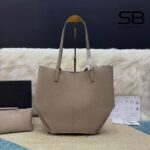 Túi Polene Cyme Edition Textured Taupe Màu Xám - hình 2