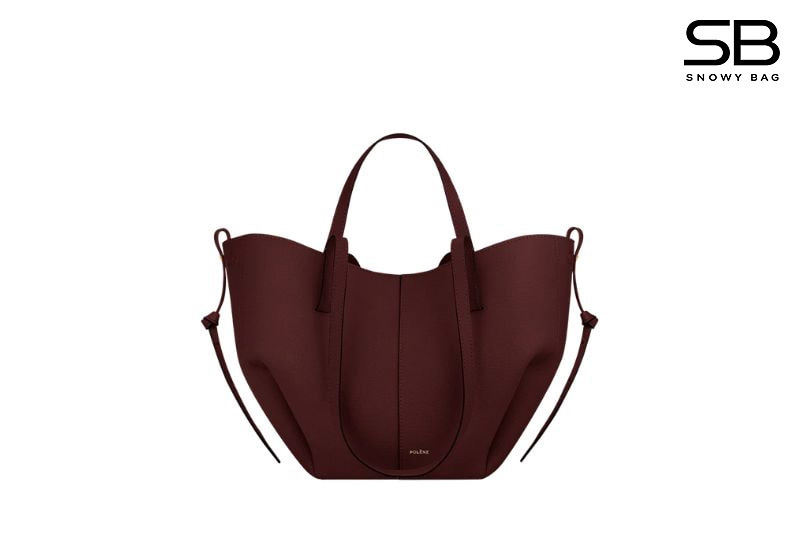 Túi Polene Cyme Mini Edition Textured Black Cherry Màu Đỏ - hình 1