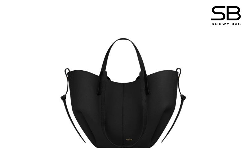 Túi Polene Cyme Mini Edition Textured Black Màu Đen - hình 1