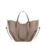 Túi Polene Cyme Mini Edition Textured Taupe Màu Xám - hình 1