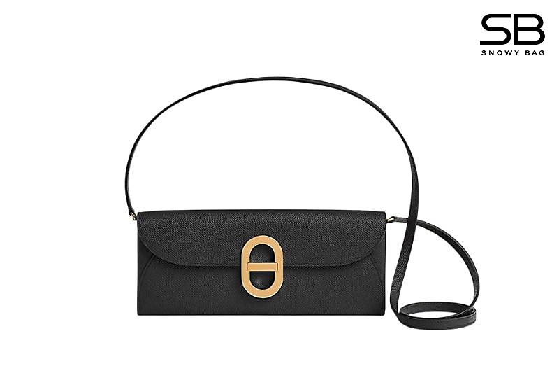 Ví Dài Hermes Maillon To Go Wallet Noir Black Epsom GHW Đen sang trọng
