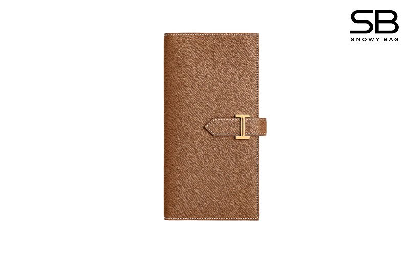 Ví Hermes Bearn Long Wallet Gold Brown Epsom GHW Màu Nâu sang trọng