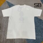 Áo Thun LV x Nigo Intarsia Jacquard Duck Short-Sleeve Crewneck T-Shirt màu kem góc nghiêng