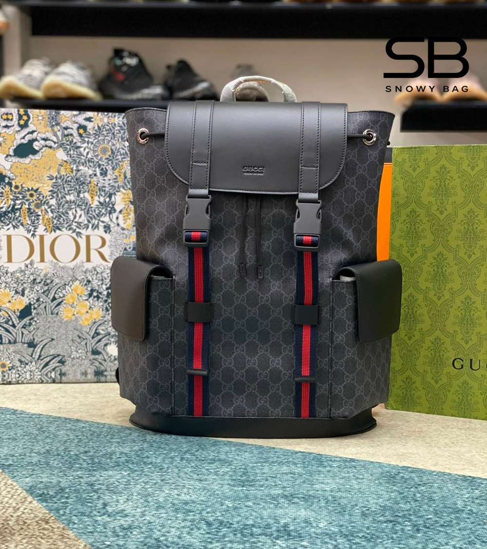 Ba Lô Gucci GG Backpack Black Đen 42CM với thiết kế sang trọng