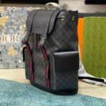 Ba Lô Gucci GG Backpack Black Đen 42CM góc nghiêng chi tiết