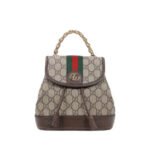 Ba Lô Gucci Ophidia Mini Backpack GG Supreme Brown Be Nâu sang trọng