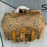 Ba Lô Gucci x Disney Mini GG Supreme Mickey Mouse Backpack Nâu với thiết kế sang trọng