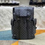 Ba Lô LV Christopher MM Backpack Damier Graphite 44CM sang trọng