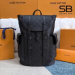 Ba Lô LV Christopher MM Backpack M55699 Black Taurillon S44 sang trọng và thời thượng.