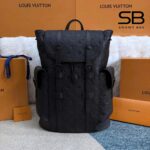 Ba Lô LV Christopher MM Backpack M55699 Black Taurillon S44 sang trọng và đẳng cấp.