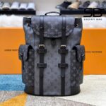 Ba Lô LV Christopher MM Backpack Monogram Eclipse Reverse Đen 44CM sang trọng
