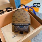 Ba Lô LV Palm Springs Mini M44872 Monogram Reverse Nâu 22CM sang trọng và thời thượng