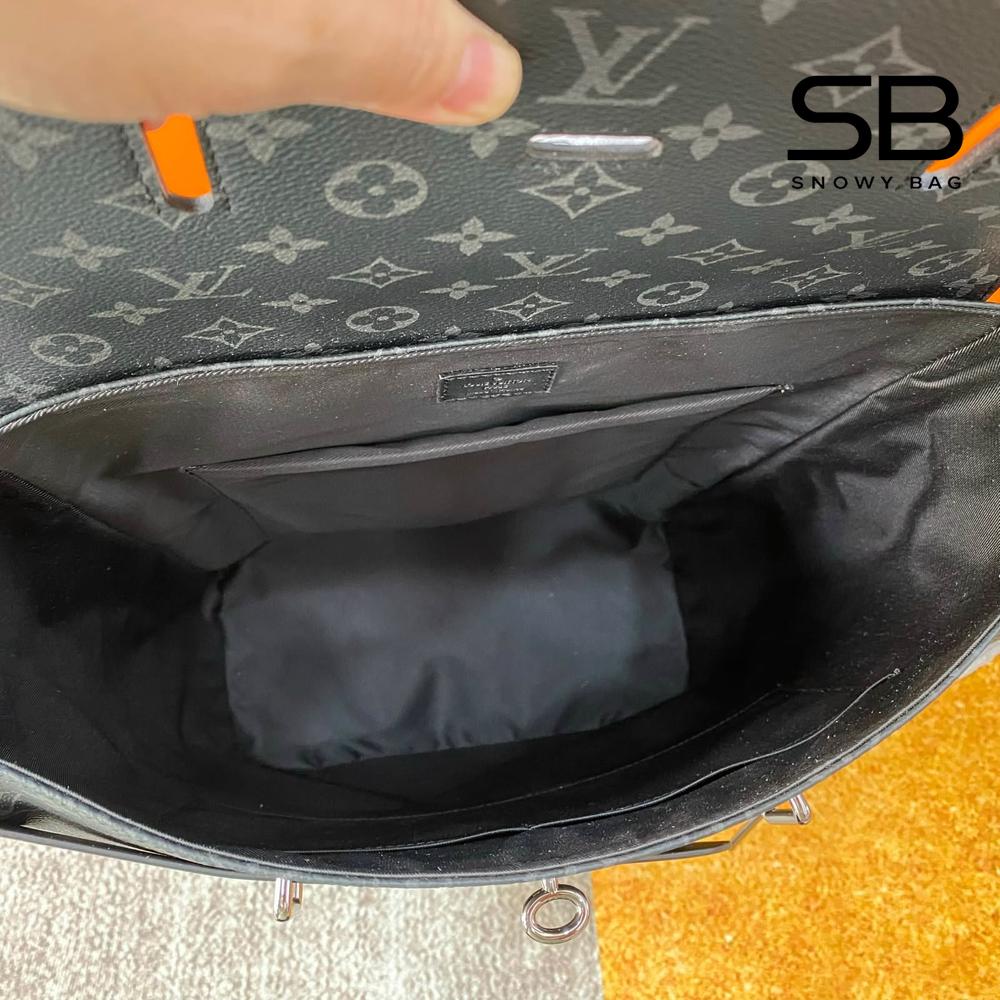 Ba Lô LV Steamer Backpack Monogram Eclipse Canvas Đen 45CM sang trọng
