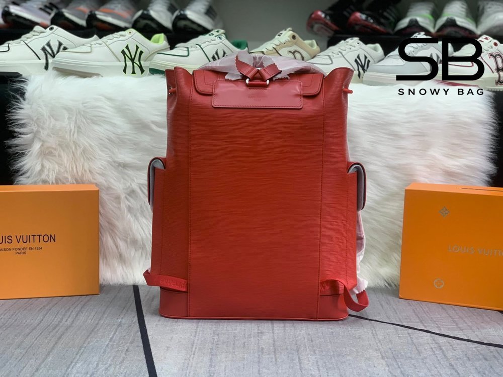 Ba Lô LV Supreme Christopher Epi PM Đỏ 48CM với thiết kế sang trọng