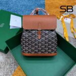 Balo Goyard Alpin Mini Backpack Black and Tan Đen Nâu sang trọng