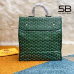 Balo Goyard Saint Léger Backpack Goyardine Green Xanh Lá sang trọng