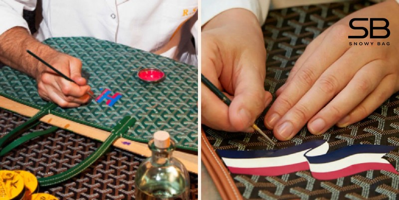 Chất liệu Goyardine Canvas trên túi Goyard