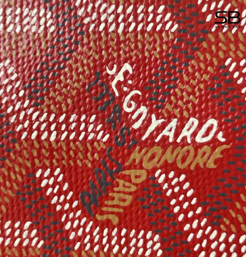 Chất liệu Goyardine Canvas trên túi Goyard