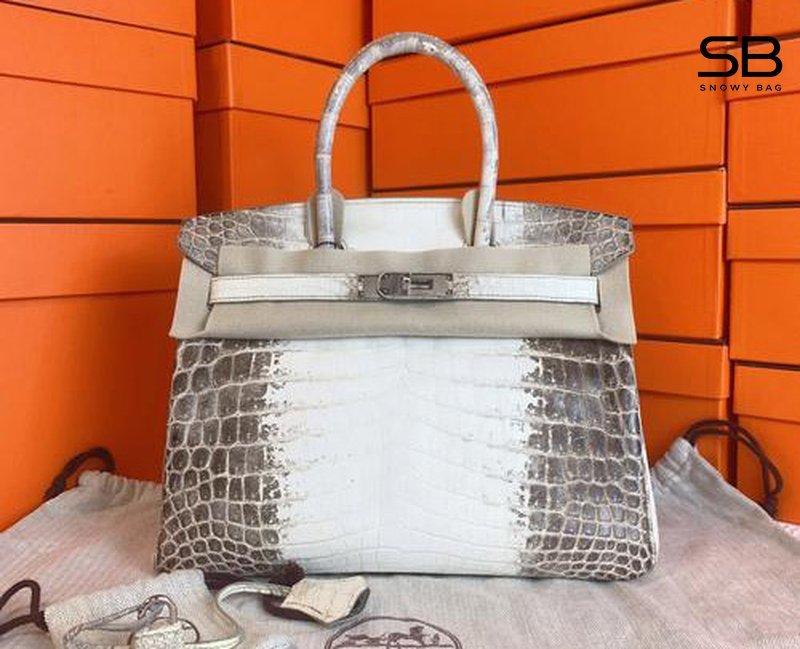 Hermès Birkin da cá sấu bạch tạc