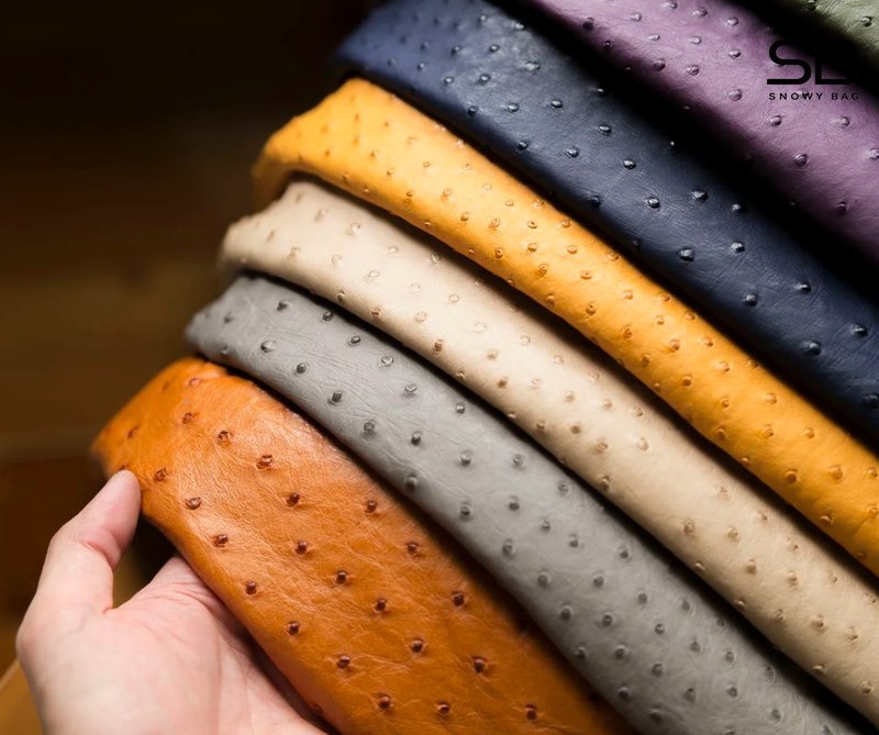 Da đà điểu Smooth Ostrich Leather
