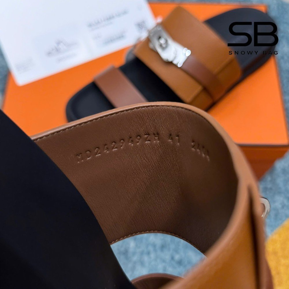 Dép Hermes Jackson Sandal Gold Epsom SHW sang trọng và đẳng cấp