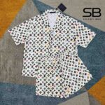 Bộ Quần Áo LV Tyler Shirt and Shorts Monogram Craggy Vanilla sang trọng