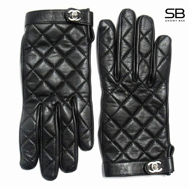 Chanel Quilted Leather Gloves