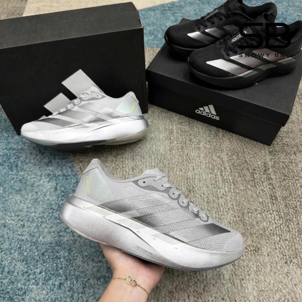 Giày Adidas Adizero Evo SL Silver Metallic Iron Metallic Bạc Xám thời trang