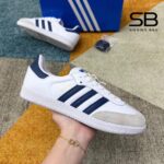 Giày adidas Samba ADV White Shadow Navy Trắng Xanh Navy đẹp mắt và thời trang