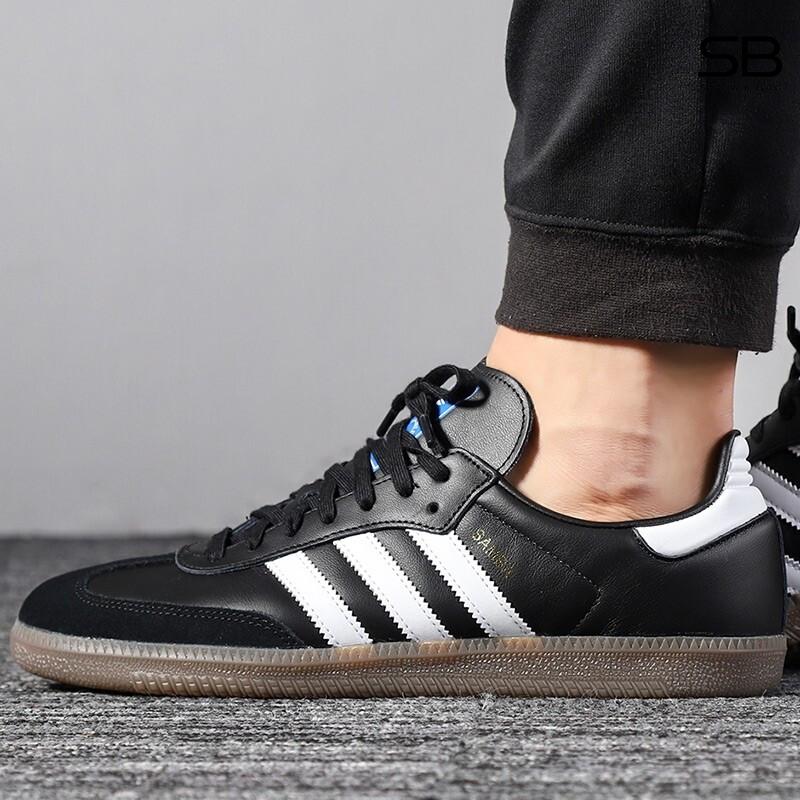 Adidas samba màu đen trắng