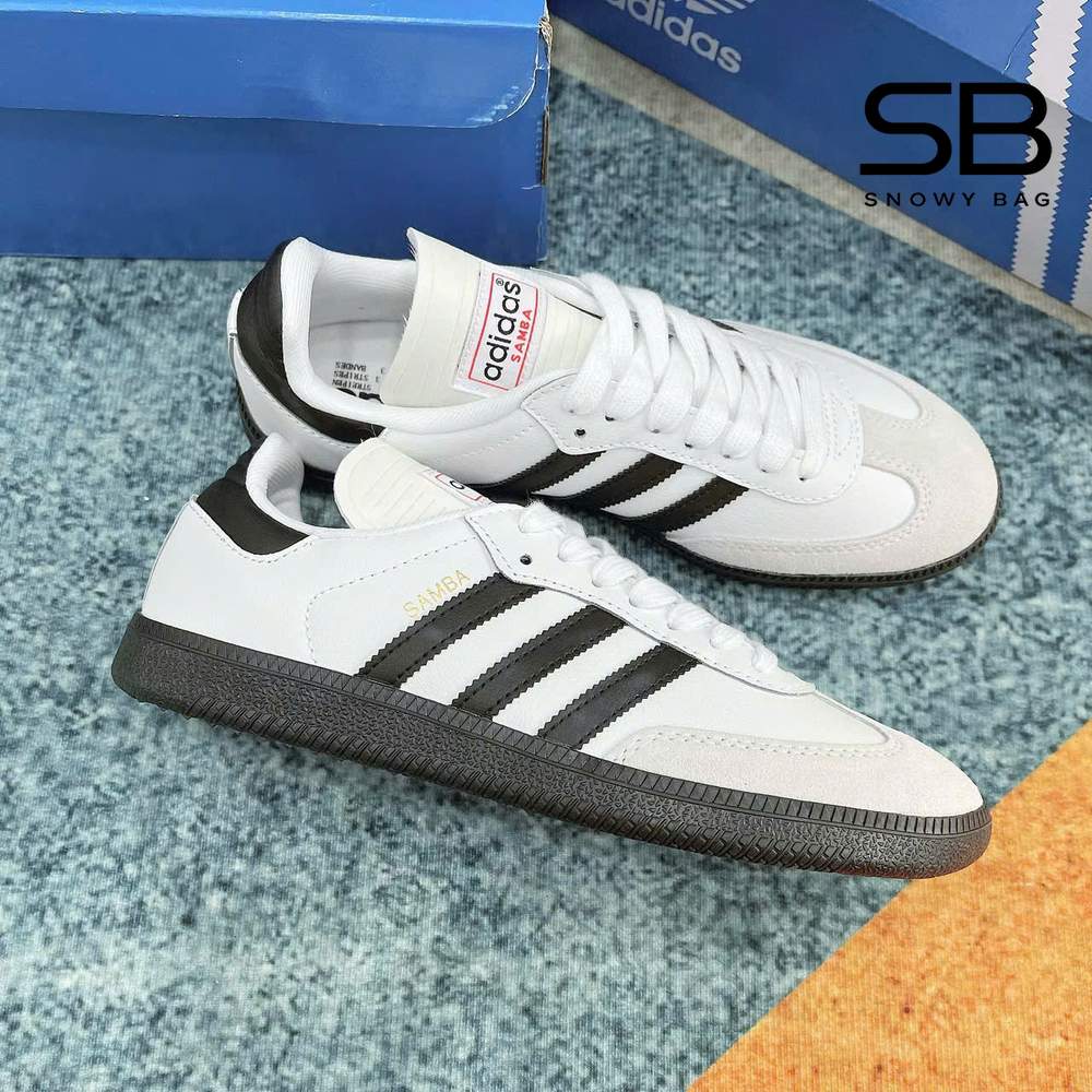 Giày adidas Samba Classic White Trắng Đen, phong cách thể thao thời thượng