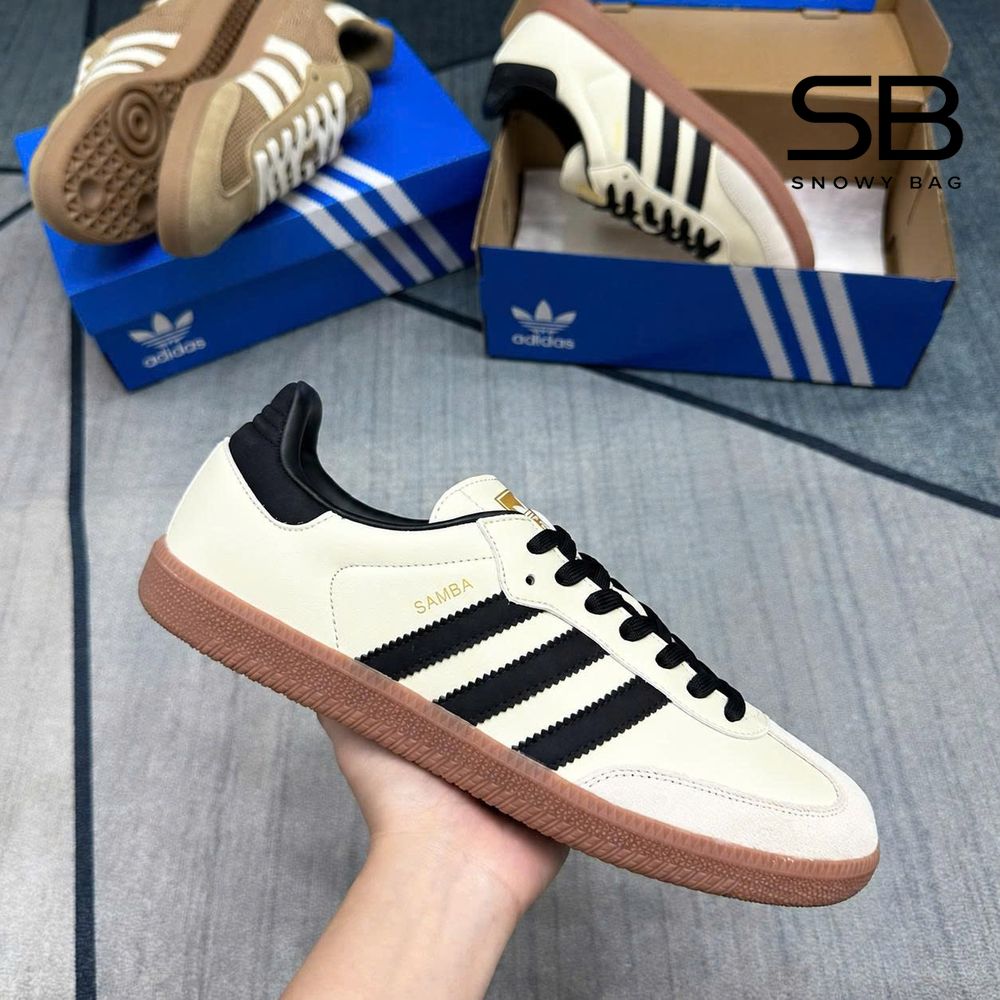 Giày adidas Samba OG Cream White Sand Strata Trắng Kem sang trọng và thời thượng