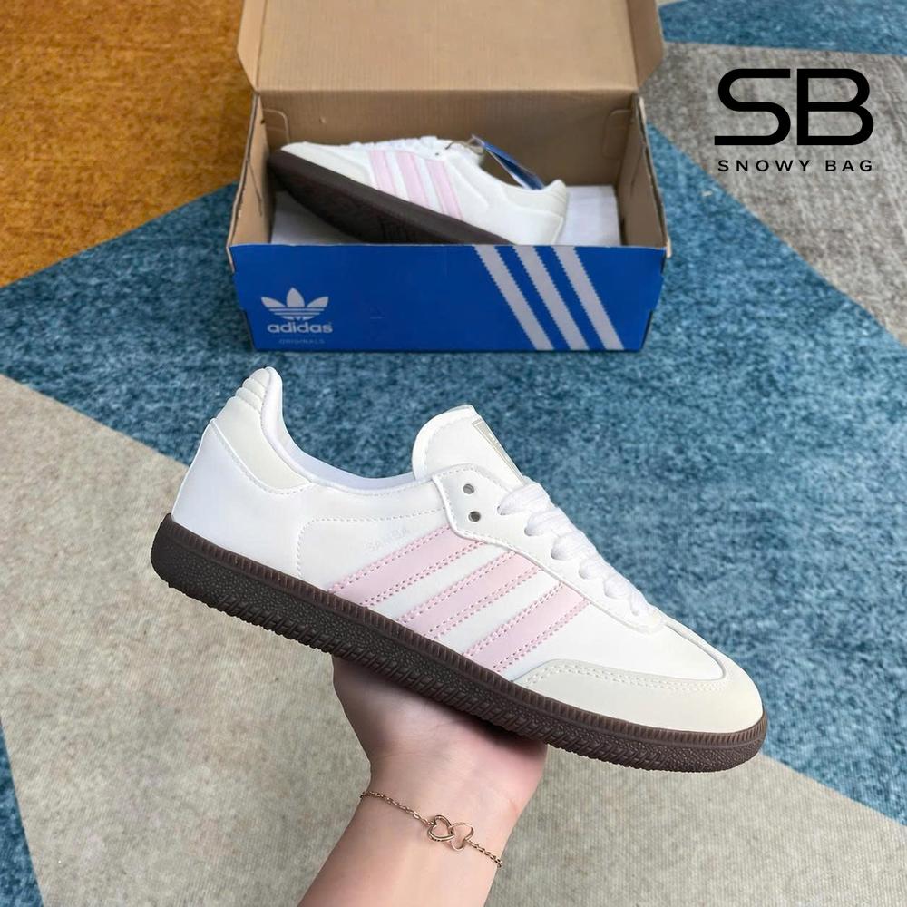 Giày adidas Samba OG Wonder Quartz Màu Trắng Hồng thiết kế sang trọng