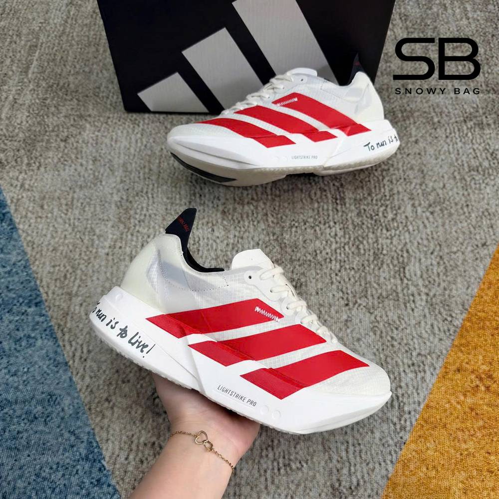 Giày Adizero Adios Pro 4 Off White Better Scarlet Black Đỏ Đen sang trọng và nổi bật