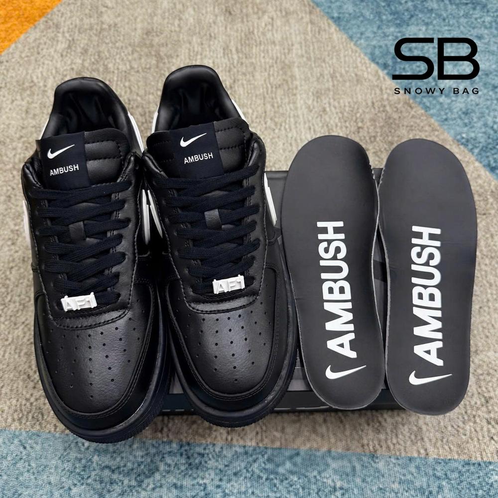 Giày Air Force 1 Low x Ambush Đen, thiết kế độc đáo và thời thượng
