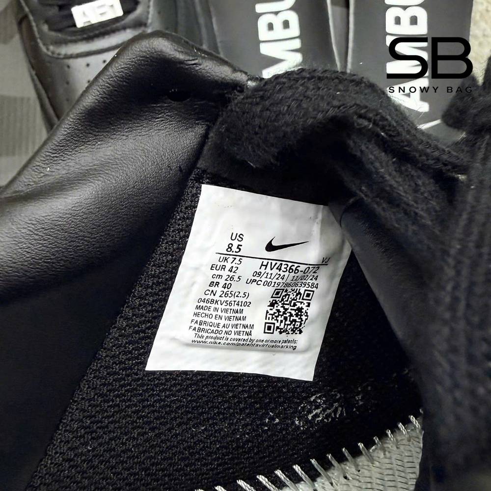 Giày Air Force 1 Low x Ambush Đen với thiết kế sang trọng và hiện đại