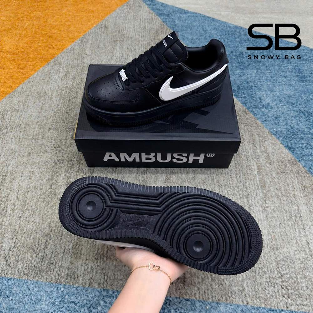 Giày Air Force 1 Low x Ambush Đen với thiết kế thời thượng