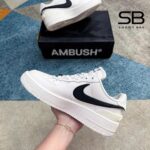 Giày Air Force 1 Low x Ambush White góc nghiêng chi tiết