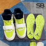 Giày Chase B x Travis Scott x Jordan Jumpman Jack Đen Xám Xanh với chi tiết logo ấn tượng