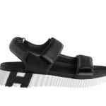 Giày Hermes Junior Sandal Noir Black White Màu Đen Trắng sang trọng