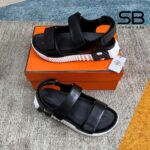Giày Hermes Junior Sandal Noir Black White Màu Đen Trắng, thiết kế sang trọng