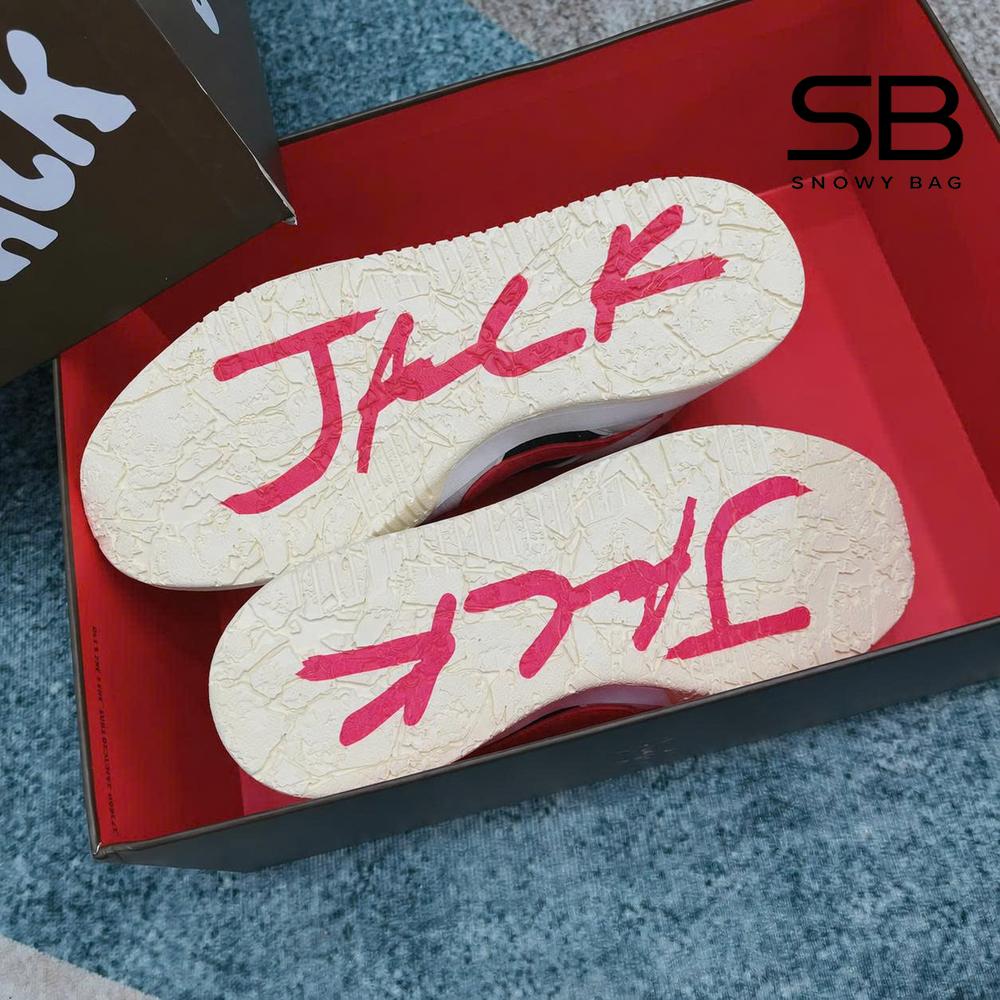 Giày Jordan Jumpman Jack TR Travis Scott University Red Trắng Đen Đỏ, phong cách hiện đại