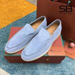 Giày Nam Loro Piana Summer Walk Loafer Light Blue Xanh Dương sang trọng
